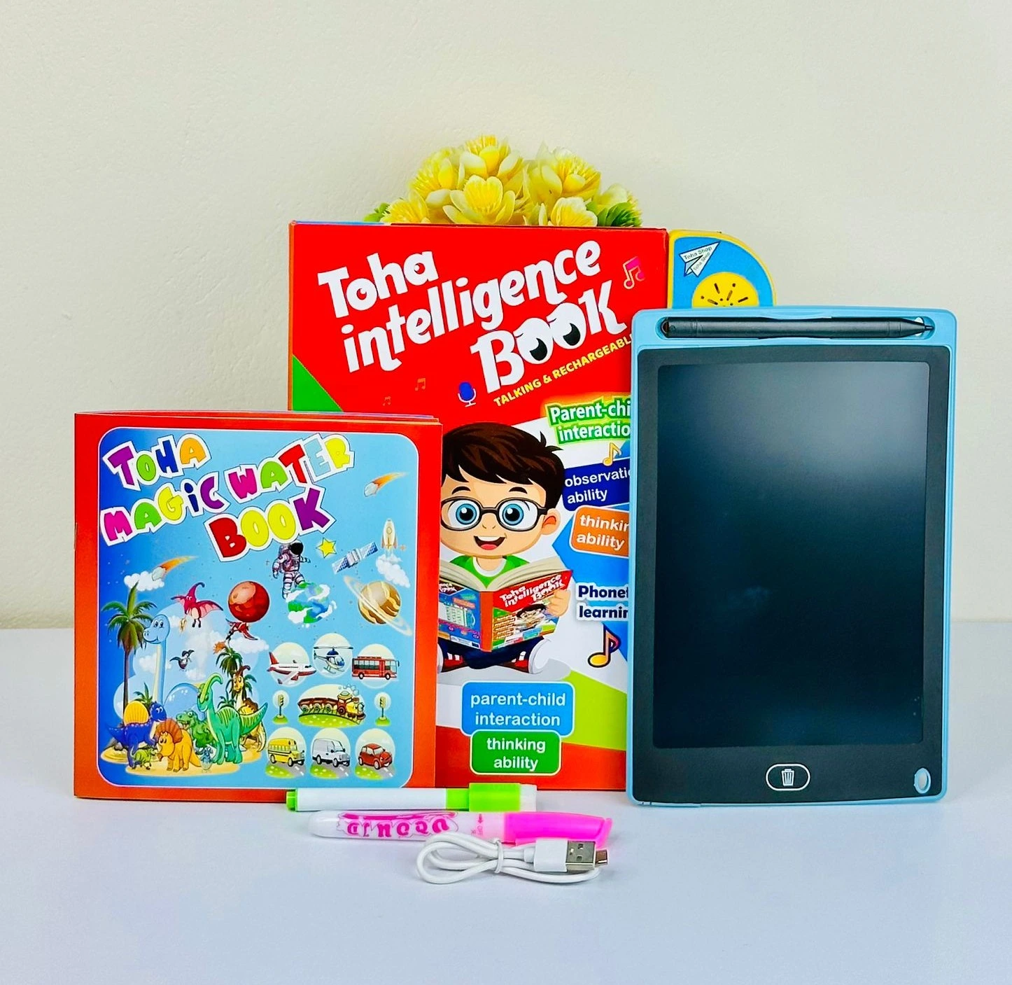 Toha Intelligence Book 62 Page Update with Free Tab and Water Book