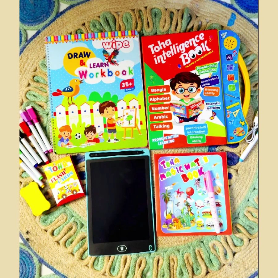 67 iteam Combo Intelligence Book+Wipe Draw Book+Lcd Tab