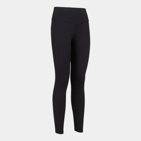 JOMA SPORTS Long Tights Core Black FOR WOMEN/WOMENS TIGHTS /LEGGINGS FOR WOMEN BLACK SPANDEX AND POLYESTER